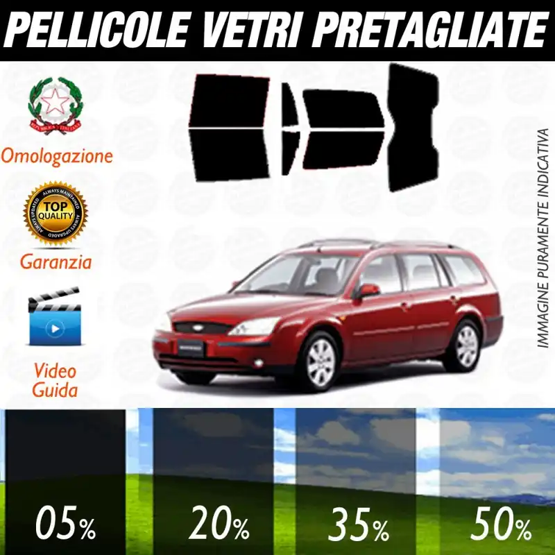 Di Tendenza Ford Mondeo Sw dal 2001 al 2006 Pellicole Oscuramento Vetri Posteriori Auto Pre Tagliate a Misura