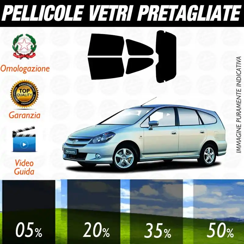 Più Venduto Honda Stream dal 2002 al 2006 Pellicole Oscuramento Vetri Auto Pre Tagliate a Misura