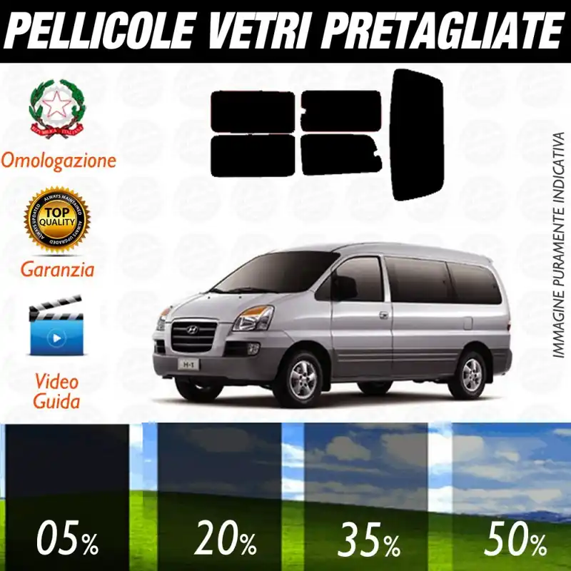 Offerta Del Giorno Hyundai H1 del 2007 Pellicole Oscuramento Vetri Posteriori Auto Pre Tagliate a Misura Plotter