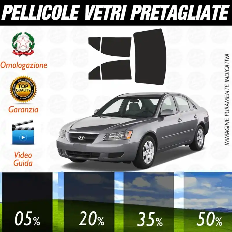 Super Prezzo Hyundai Sonata dal 2006 al 2010 Pellicole Oscuramento Vetri Auto Pre Tagliate a Misura