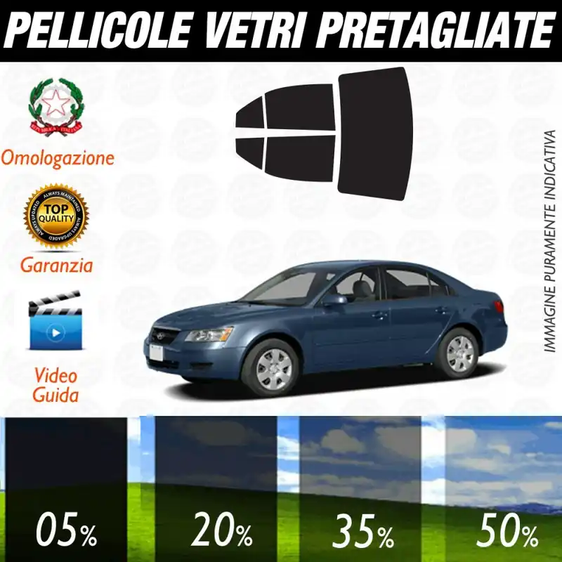 A Buon Prezzo Hyundai Sonata dal 2005 al 2006 Pellicole Oscuramento Vetri Auto Pre Tagliate a Misura