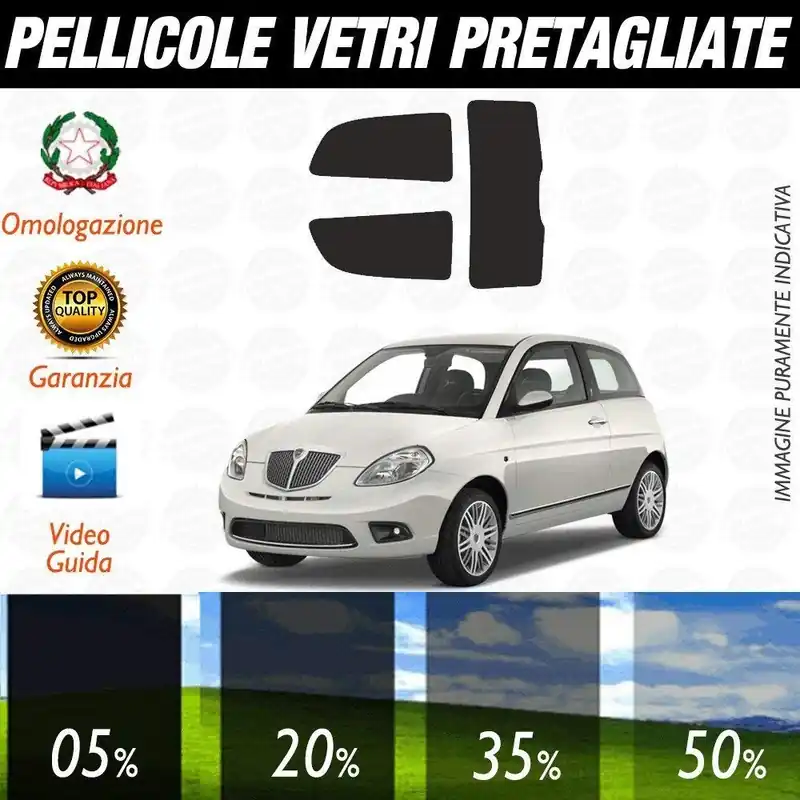Miglior Prezzo Lancia Y 3P dal 2003 al 2013 Pellicole Oscuramento Vetri Auto Pre Tagliate a Misura