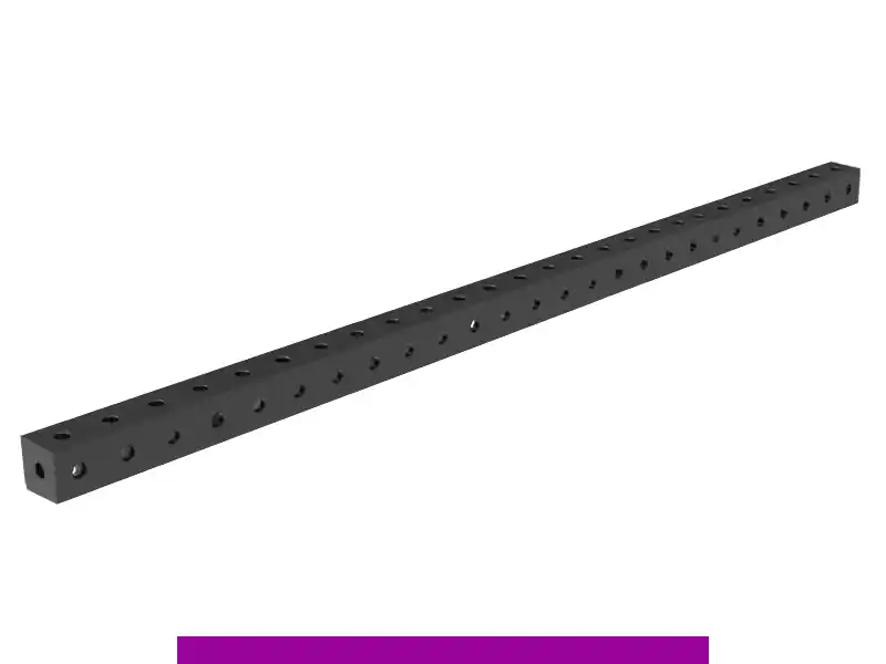 Blocco di collegamento 3000x100x100mm SteelExpert GPPH fori 28mm Spedito Oggi
