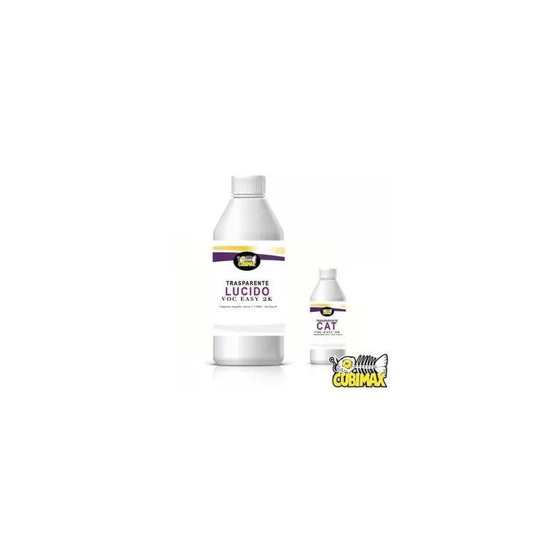 Prezzo Ridotto CUBIMAX Trasparente Lucido + Catalizzatore 2K VOC-EASY per Cubicatura e Water Tr