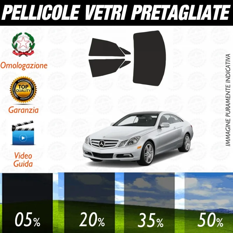 Scelto Dai Clienti Mercedes Classe E Coupé dal 2010 al 2015 Pellicole Oscuramento Vetri Auto Pre Tagliate a Misura Posteriore