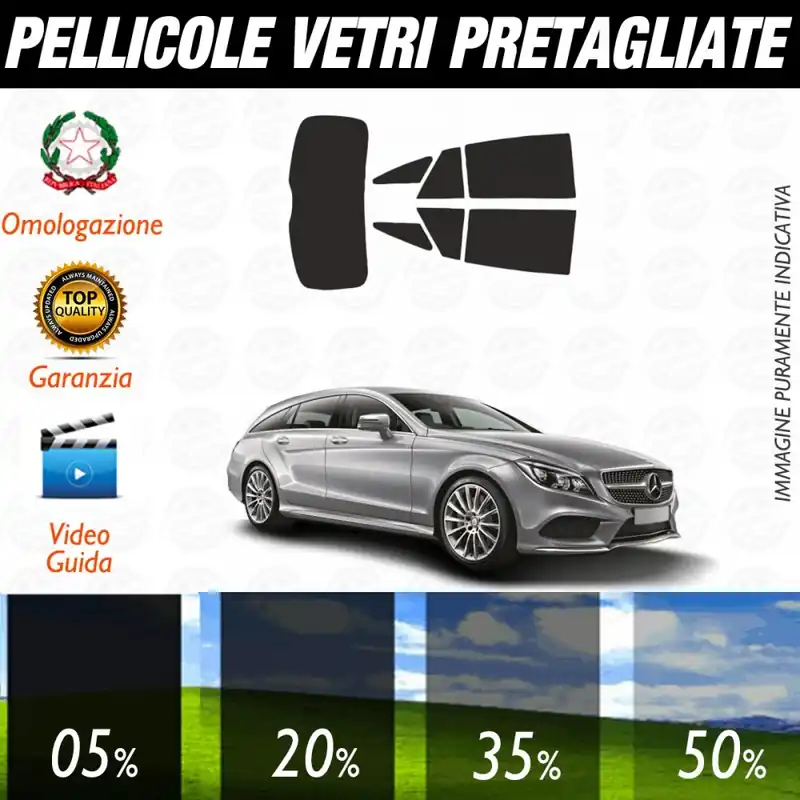 Mercedes CLS Shooting Brake dal 2013 al 2016 Pellicole Oscuramento Vetri Auto Pre Tagliate a Misura Posteriore Bestseller