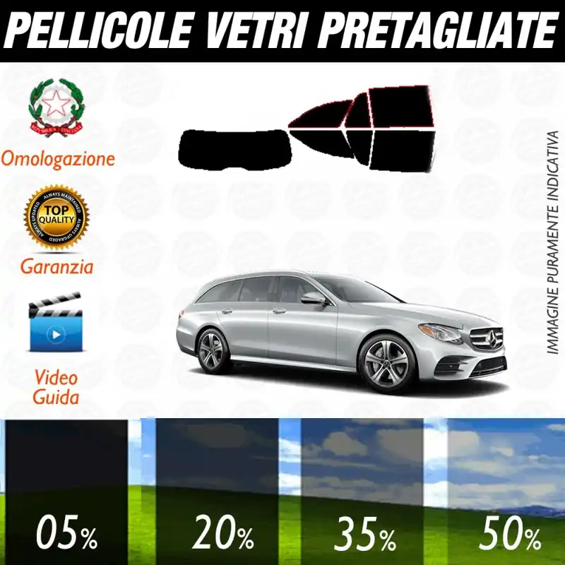 Offerta Del Giorno Mercedes Classe E Station Wagon del 2017 ad OGGI Pellicole Oscuramento Vetri Auto Pre Tagliate a Misura Posteriore
