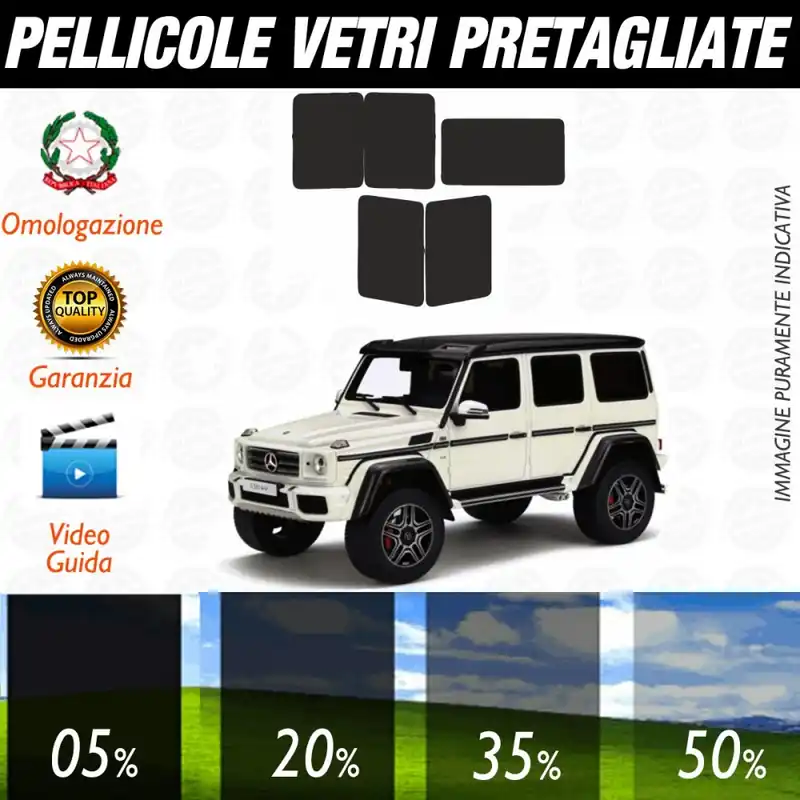 Mercedes Classe G Wagon 461 dal 2001 al 2006 Pellicole Oscuramento Vetri Auto Pre Tagliate a Misura Posteriore Compra Online