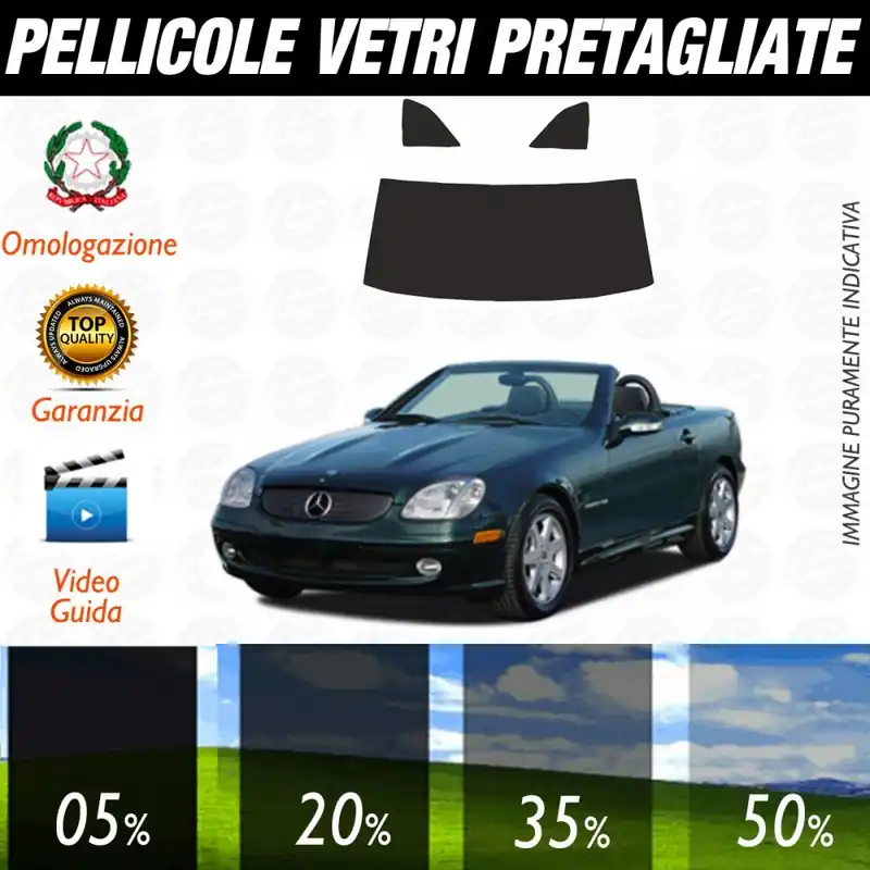 Mercedes SLK dal 1996 al 2004 Pellicole Oscuramento Vetri Auto Pre Tagliate a Misura Posteriore Nuovo Arrivo