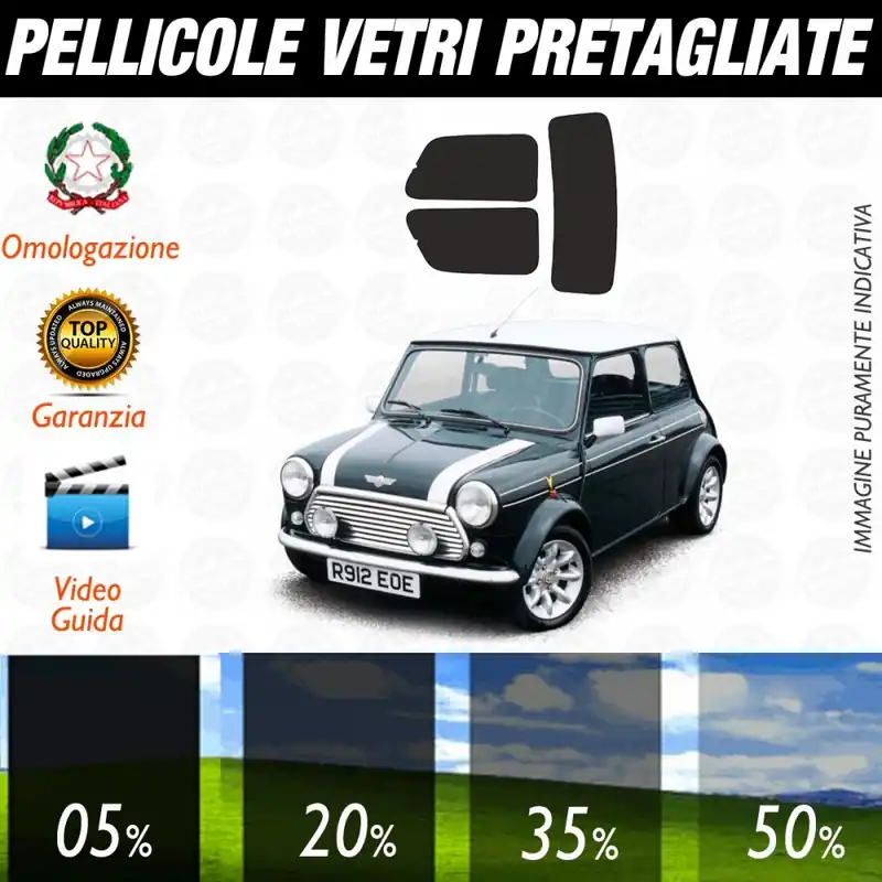 Offerta Limitata Mini Austin dal 1985 al 1988 Pellicole Oscuramento Vetri Auto Pre Tagliate a Misura Posteriore