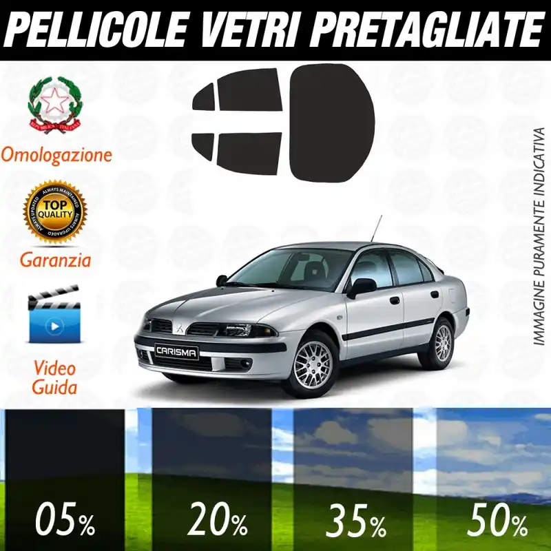 Mitsubishi Carisma dal 1995 al 2003 Pellicole Oscuramento Vetri Auto Pre Tagliate a Misura Posteriore Di Tendenza
