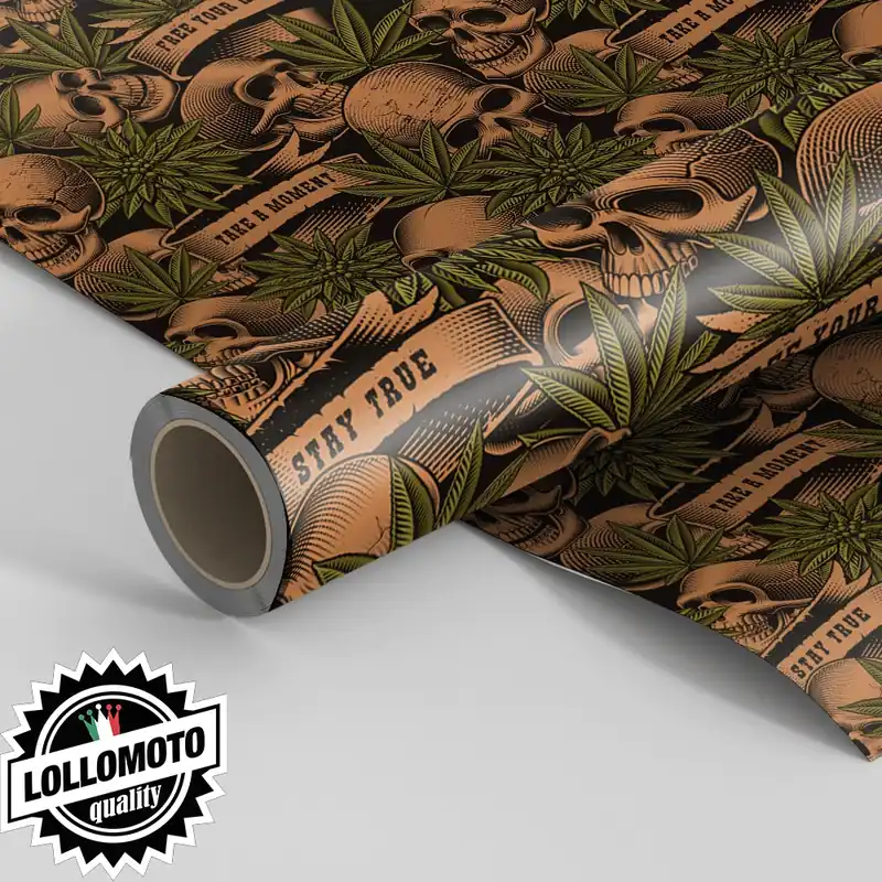 Pellicola STICKERSBOMB CANNABIS Pellicola Car Wrapping Adesiva Rivestimento Auto Esclusivo