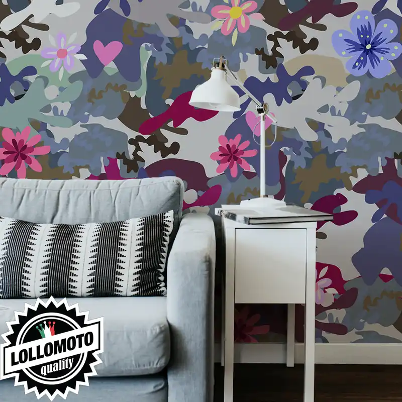Offerta Limitata Carta da Parati Adesiva COAMOUFLAGE FIORI Professionale Interior Design Arredamento Personalizzato Wall Paper