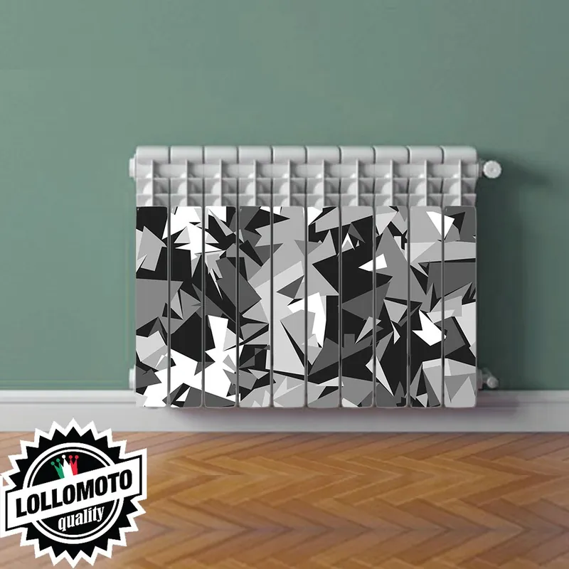 Adesivo Termosifone CAMO GEOMETRIC Rivestimento Adesivo Laminato Stickers Termosifone Wrapping Interior Design Di Tendenza