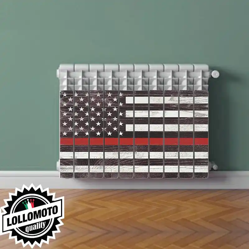 Occasione Adesivo Termosifone AMERICAN FLAG Rivestimento Adesivo Laminato Stickers Termosifone Wrapping Interior Design
