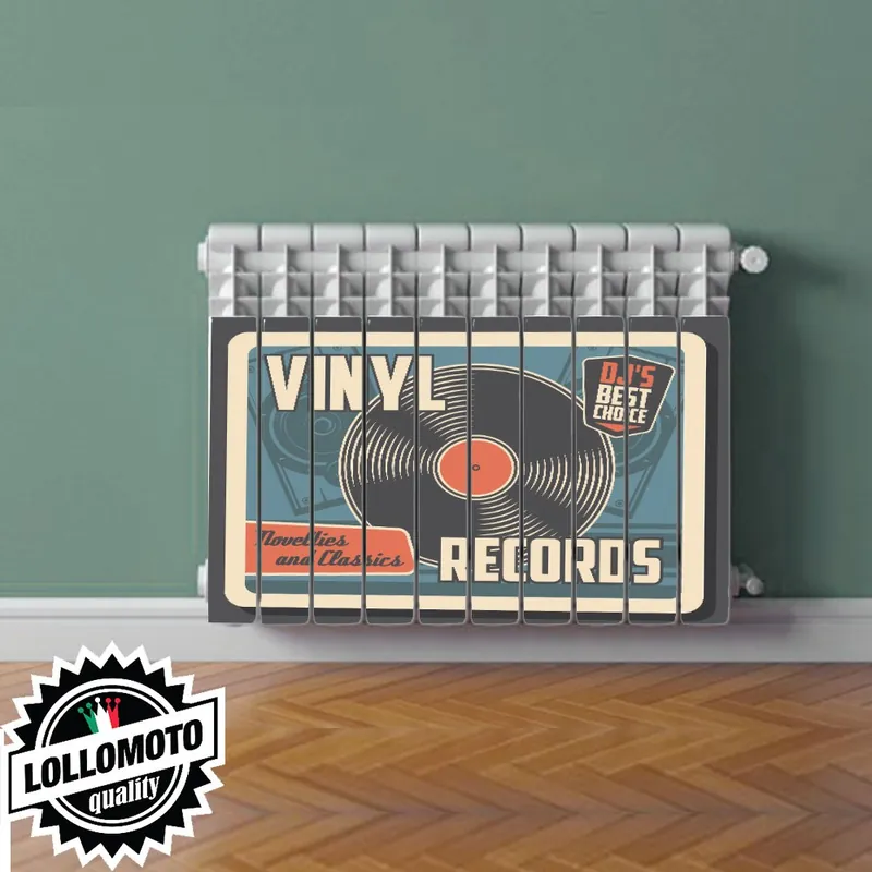 Soddisfatti O Rimborsati Termosifone VINYL RECORD Rivestimento Adesivo Laminato Stickers Termosifone Wrapping Interior Design