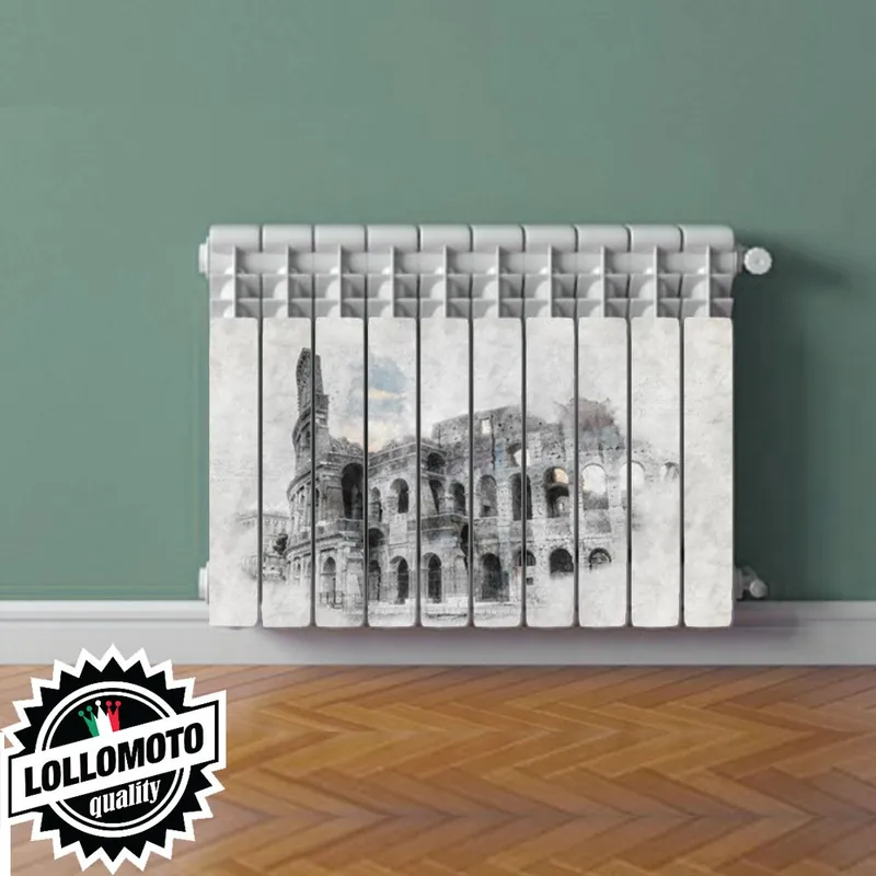 Termosifone COLOSSEO Rivestimento Adesivo Laminato Stickers Termosifone Wrapping Interior Design Compra Oggi Stesso