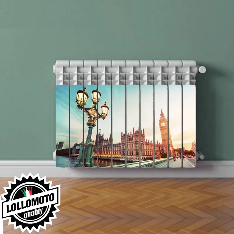 Spedizione Espresso Termosifone LONDRA Rivestimento Adesivo Laminato Stickers Termosifone Wrapping Interior Design