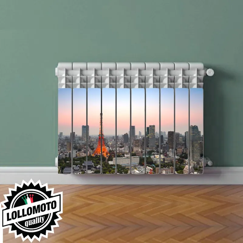 Termosifone TOKYO CITY Rivestimento Adesivo Laminato Stickers Termosifone Wrapping Interior Design Miglior Prezzo