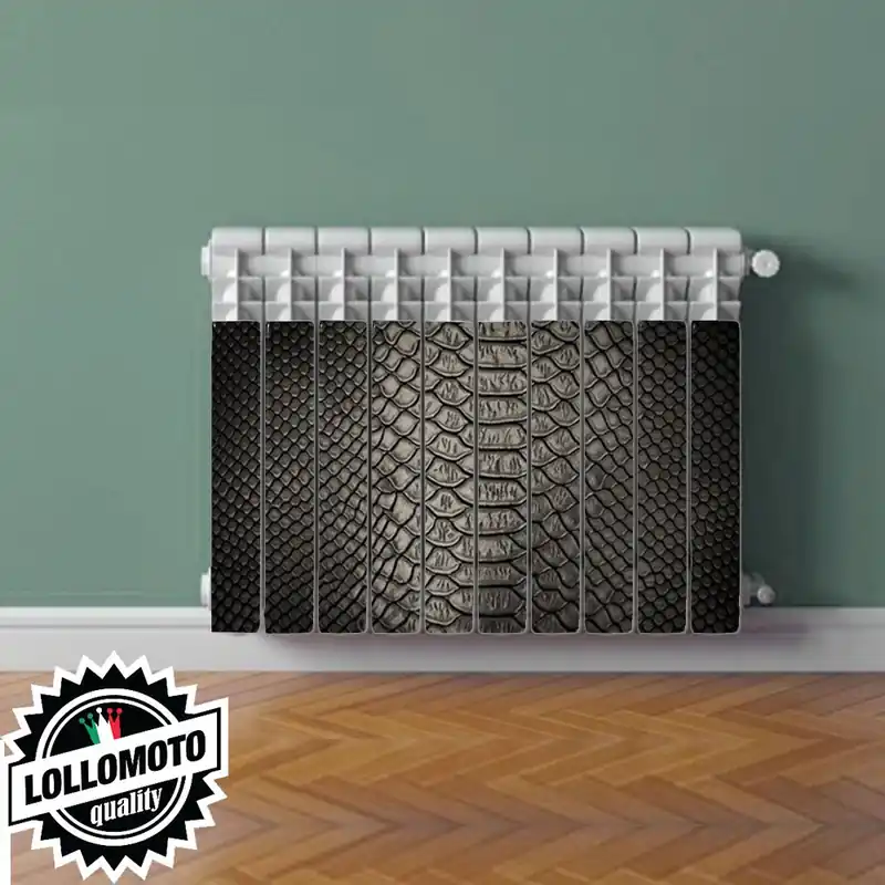 Promo Stagionale Termosifone SNAKE BLACK Rivestimento Adesivo Laminato Stickers Termosifone Wrapping Interior Design
