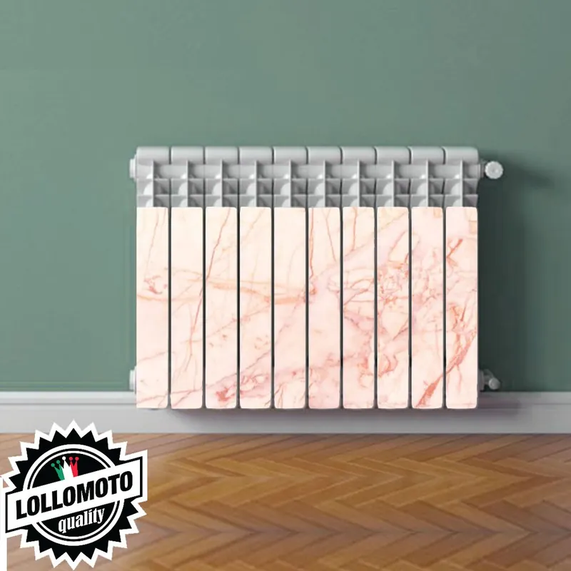 Più Venduto Termosifone MARMO ROSA Rivestimento Adesivo Laminato Stickers Termosifone Wrapping Interior Design