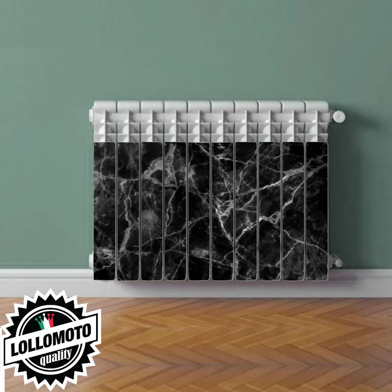 Prezzo Di Fabbrica Termosifone MARMO NERO Rivestimento Adesivo Laminato Stickers Termosifone Wrapping Interior Design
