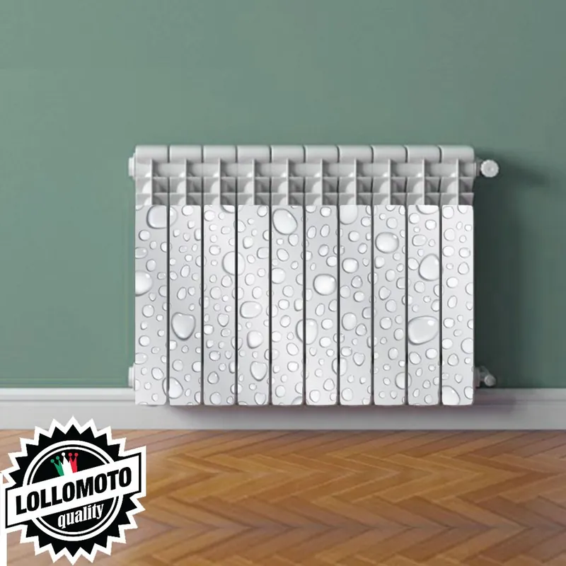 Termosifone WATER DROPS BIG Rivestimento Adesivo Laminato Stickers Termosifone Wrapping Interior Design Compra Oggi Stesso