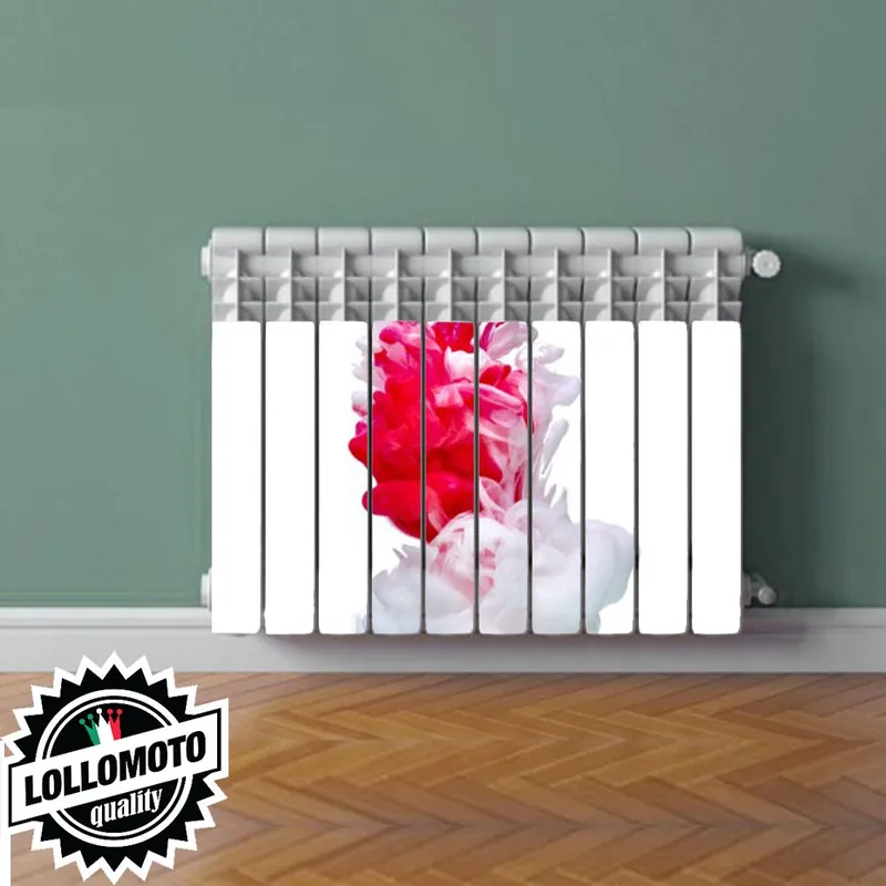 Vendita Finale Termosifone COLORS IN WATER RED - WHITE Rivestimento Adesivo Laminato Stickers Termosifone Wrapping Interior Design