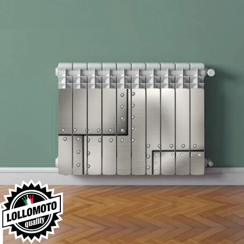 Popolare Termosifone METAL PANELS Rivestimento Adesivo Laminato Stickers Termosifone Wrapping Interior Design