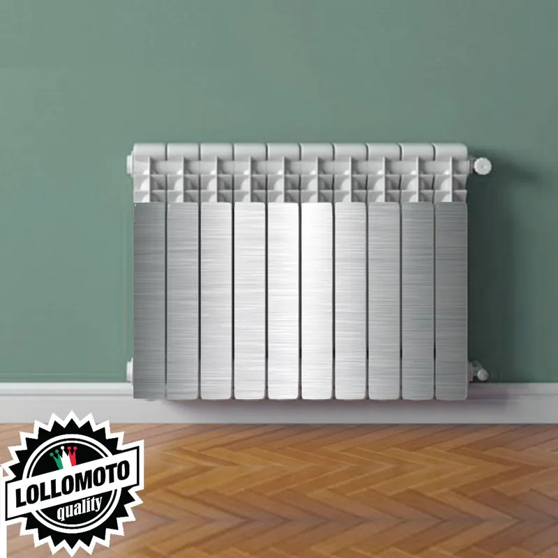 Termosifone METAL STRIPED Rivestimento Adesivo Laminato Stickers Termosifone Wrapping Interior Design Sconto