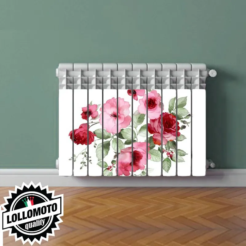 Termosifone DROW RED ROSE Rivestimento Adesivo Laminato Stickers Termosifone Wrapping Interior Design Acquista Ora