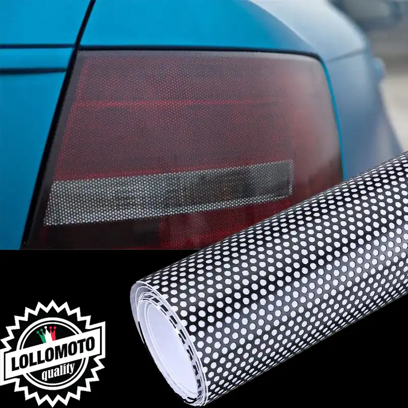 100x100cm Pellicola per Fanali e Fari Auto Traforata Car Wrapping Oscuramento Fanali Direttamente Dal Produttore