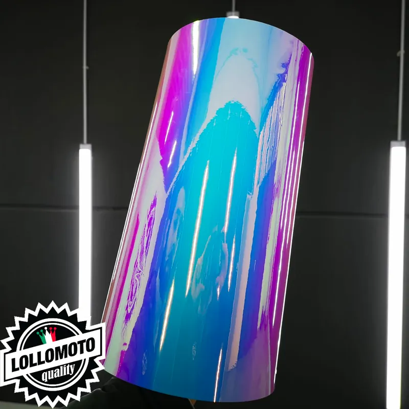 Pellicola CROMATA RAIMBOW Blu/Celeste/Viola/Rosa Pellicola Car Wrapping Adesiva Rivestimento Auto Ultime Pezzi