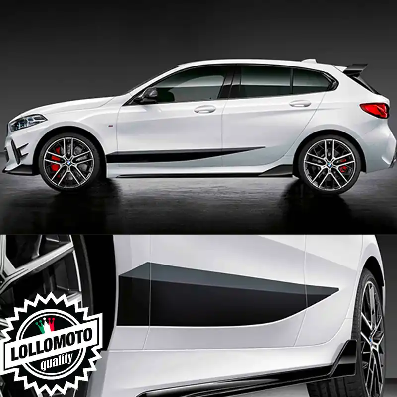 Compra Adesso 2x Strisce Adesive Fiancate Laterali BMW SERIE 1 F40 Adesivi Vari Colori Stickers Accessori Auto Pellicole