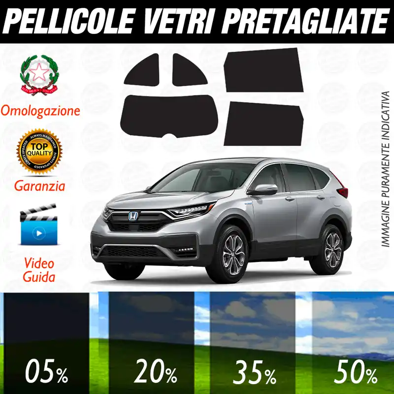 Direttamente Dal Produttore HONDA CR-V CRV dal 2017 ad OGGI anche HYBRID Pellicole Oscuramento Vetri Posteriori Auto Pre Tagliate a Misura