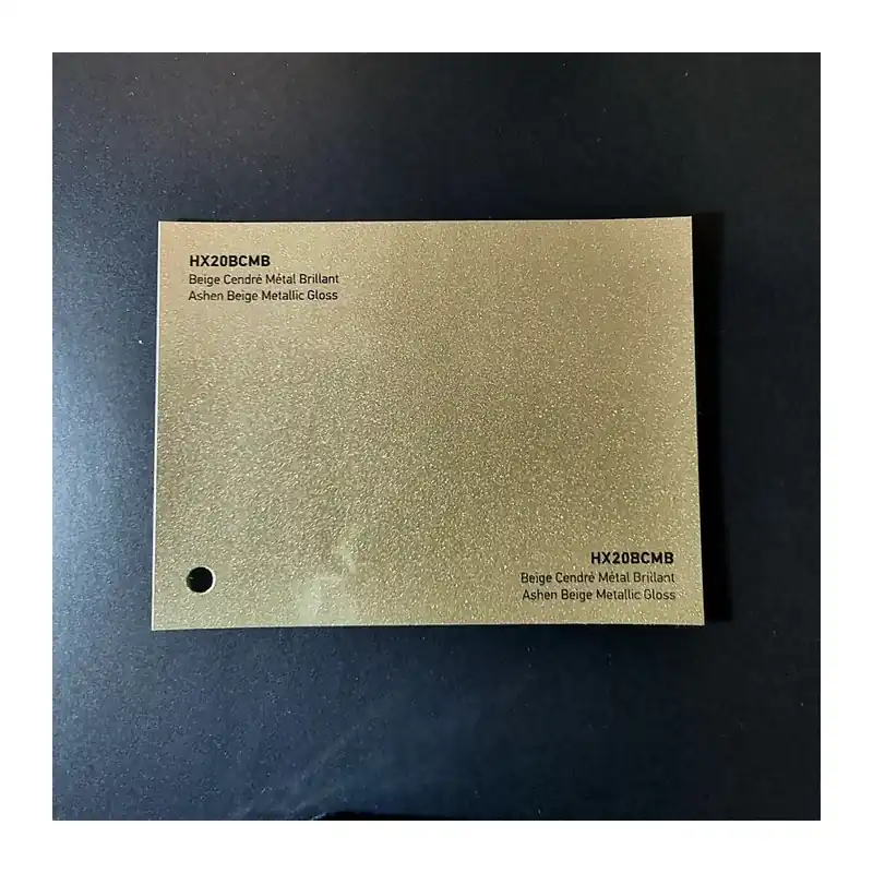 Esclusivo HEXIS SKINTAC HX20000 ASHEN BEIGE METALLIC GLOSS FILM CAST PELLICOLA CAR WRAPPING PROFESSIONALE