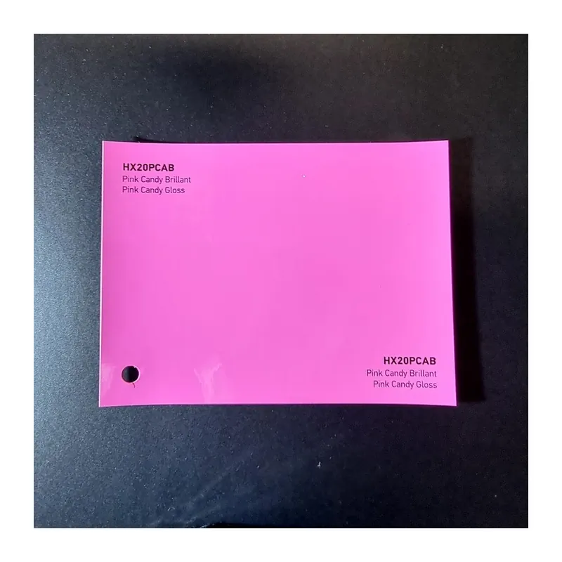 Ultimissimo Modello HEXIS SKINTAC HX20000 PINK CANDY GLOSS FILM CAST PELLICOLA CAR WRAPPING PROFESSIONALE