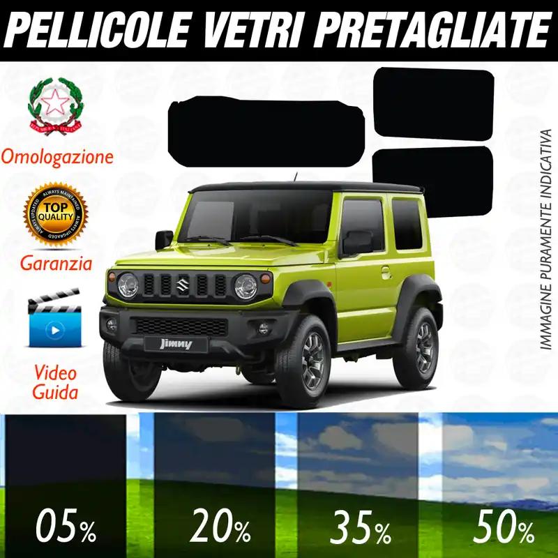 Must-Have Suzuki Jimny dal 2019 ad OGGI Pellicole Oscuramento Vetri Auto Pre Tagliate a Misura