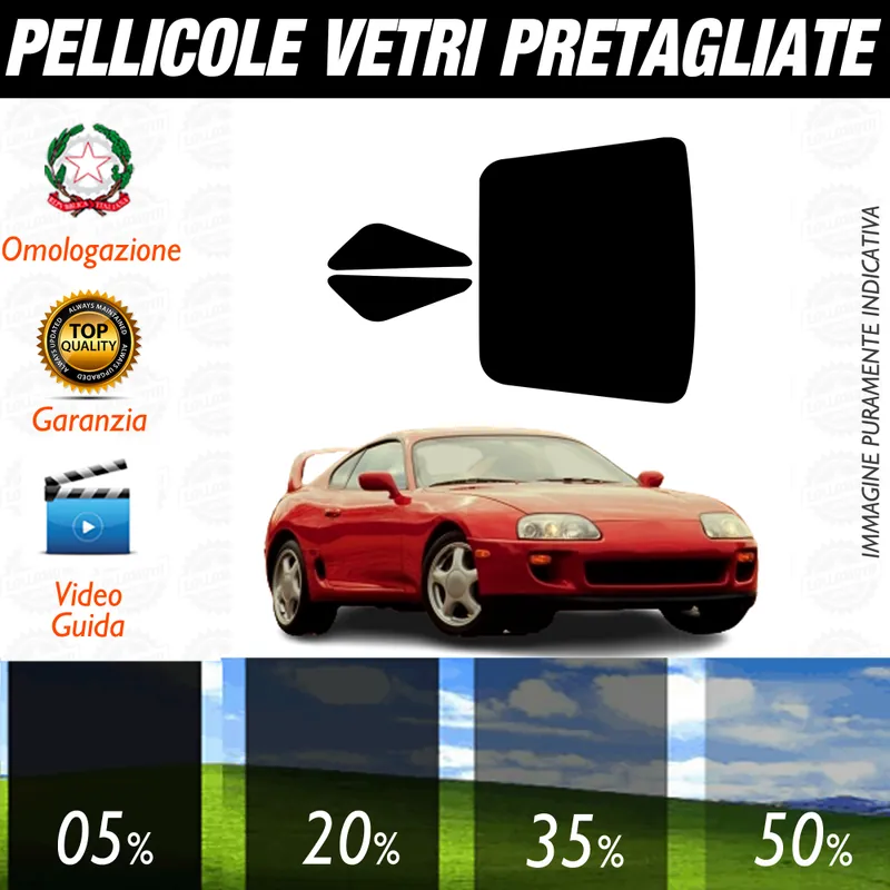 Toyota Supra dal 1986 al 1992 Pellicole Oscuramento Vetri Auto Pre Tagliate a Misura Soddisfatti O Rimborsati