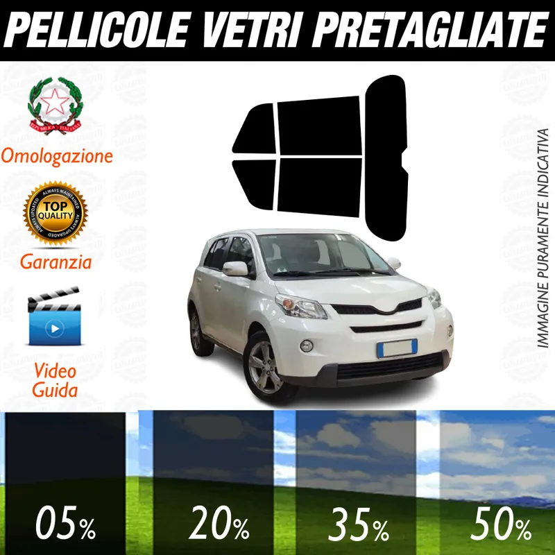 Spedito Oggi Toyota Urban Cruiser dal 2009 al 2014 Pellicole Oscuramento Vetri Auto Pre Tagliate a Misura