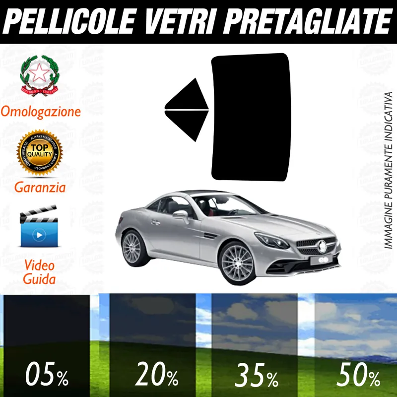 Esclusivo Mercedes SLC dal 2017 a Oggi Pellicole Oscuramento Vetri Auto Pre Tagliate a Misura