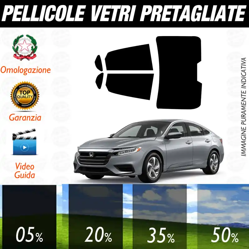 Compra Adesso Honda Insight dal 2019 a Oggi Pellicole Oscuramento Vetri Auto Pre Tagliate a Misura