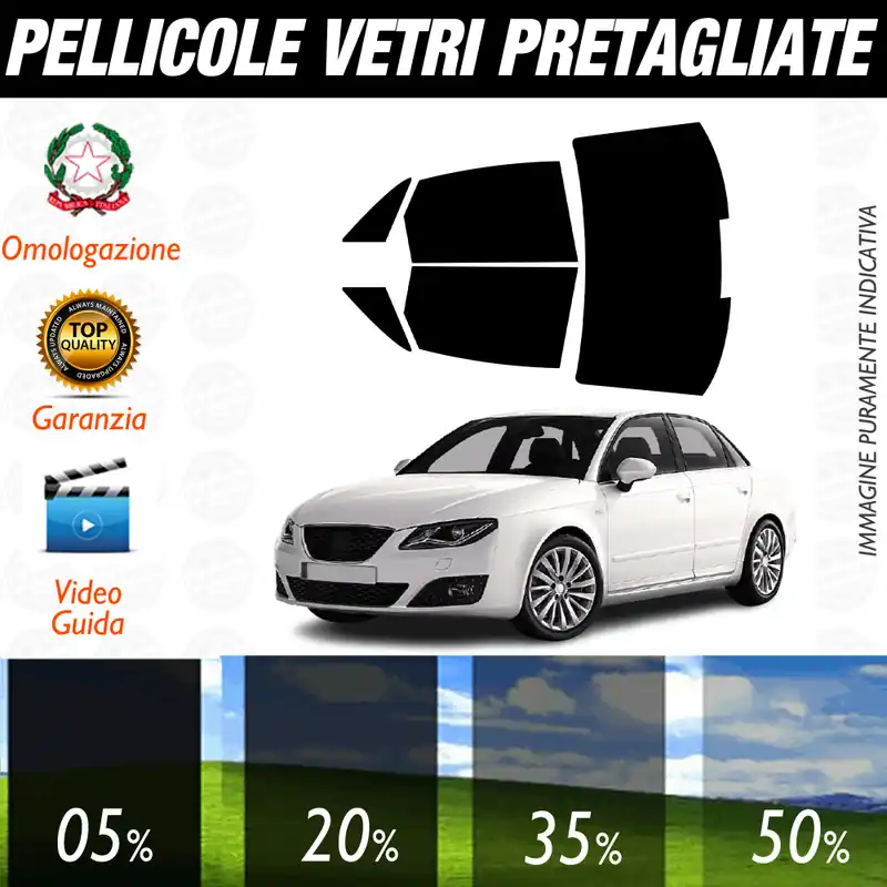 Sconto Seat Exeo Berlina dal 2009 al 2013 Pellicole Oscuramento Vetri Auto Pre Tagliate a Misura
