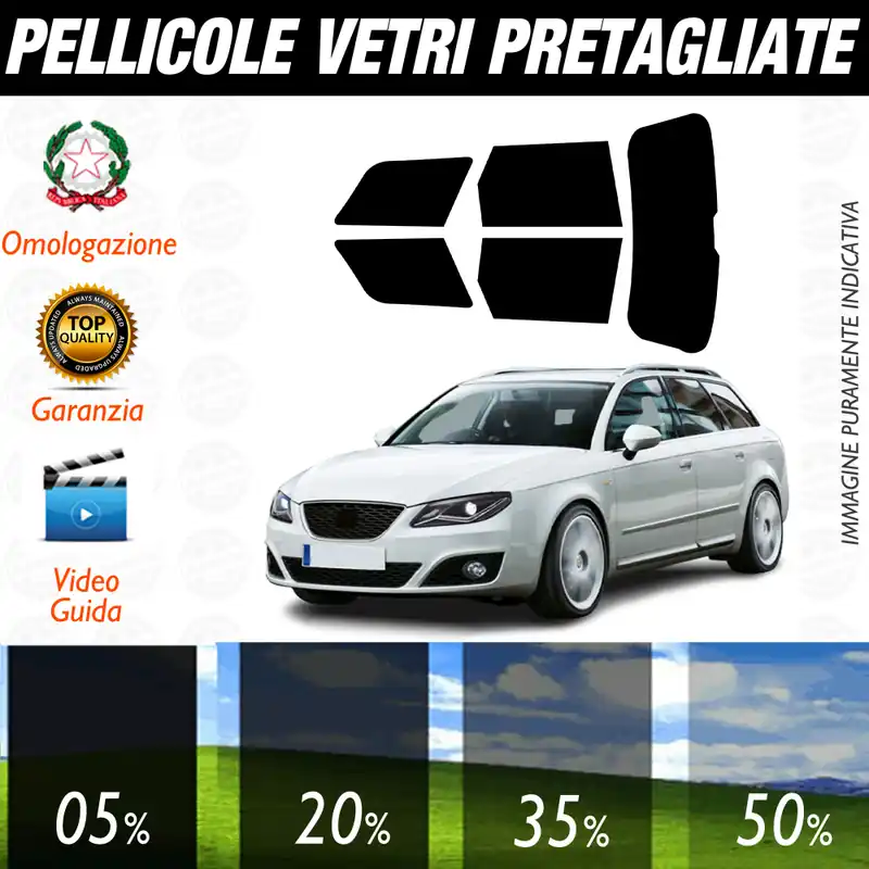 Novità Seat Exeo Sw dal 2008 al 2013 Pellicole Oscuramento Vetri Auto Pre Tagliate a Misura