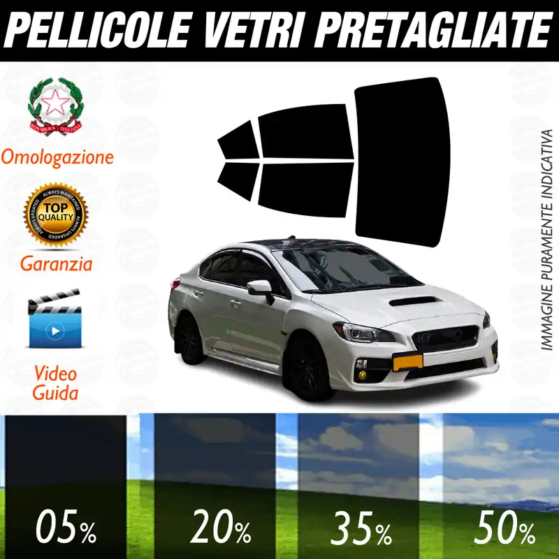 A Buon Prezzo Subaru WRX STI dal 2014 a Oggi Pellicole Oscuramento Vetri Auto Pre Tagliate a Misura