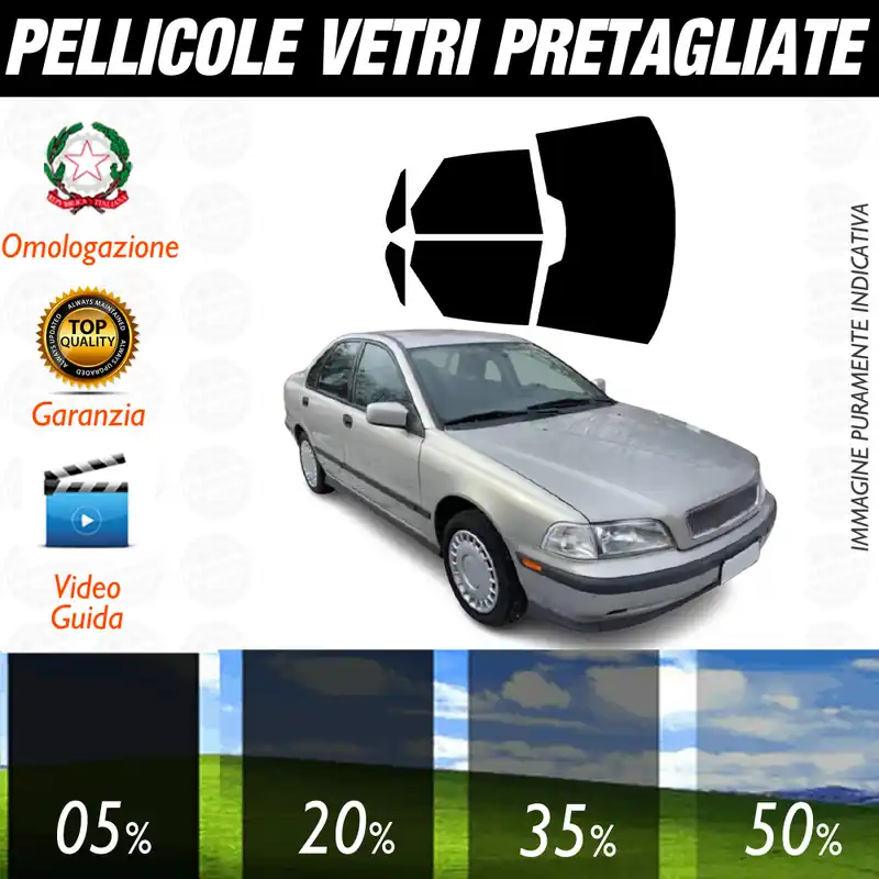 Bestseller Volvo S40 Berlina dal 1996 al 2003 Pellicole Oscuramento Vetri Auto Pre Tagliate a Misura