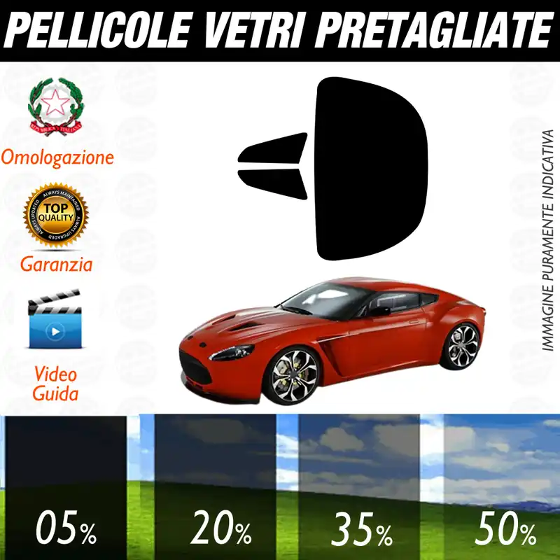 Soddisfatti O Rimborsati Aston Martin Zagato dal 2013 al 2016 Pellicole Oscuramento Vetri Auto Pre Tagliate a Misura