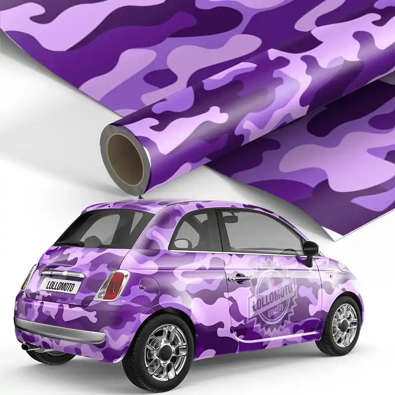 Mimetica BAD MILF Pellicola Camouflage VIOLA Car Wrapping Adesiva Rivestimento Auto Saldi