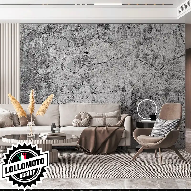 Carta da Parati Adesiva WALL GREY EROSED Professionale Interior Design Arredamento Personalizzato Wall Paper Popolare