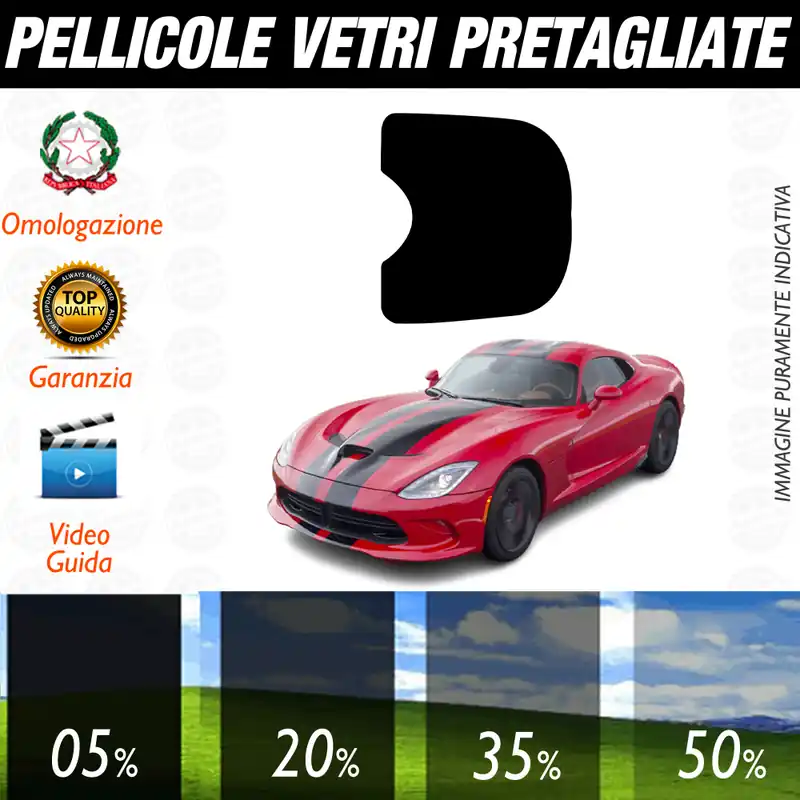 Dodge Viper dal 2013 al 2018 Pellicole Oscuramento Vetri Auto Pre Tagliate a Misura Economico